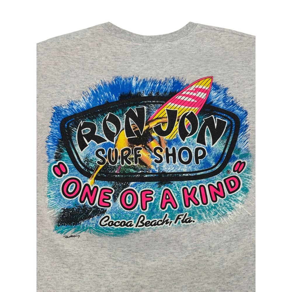 Ron Jon Surf Shop Sweatshirt Mens M Gray One of a Kind Cocoa Beach FL Pullover